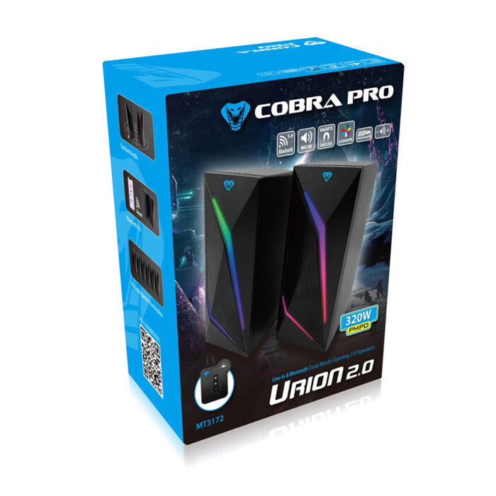 Gamingowe głośniki 2.0 z Bluetooth COBRA PRO URION 2.0 MT3172