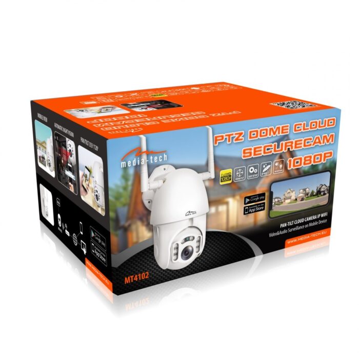 Zewnętrzna obrotowa kamera IP PTZ Dome Cloud Securecam 1080P MT4102