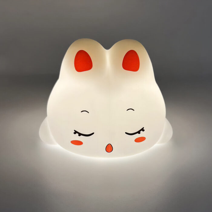 Silikonowa, multikolorowa lampka nocna dla dzieci POKKY (Dreaming Bunny) MT225