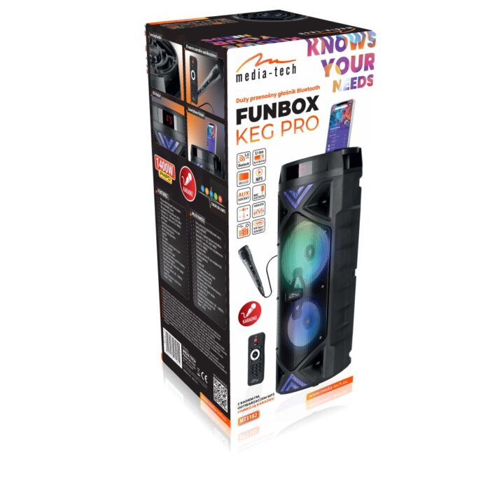 Przenośny głośnik Bluetooth FUNBOX KEG PRO MT3182