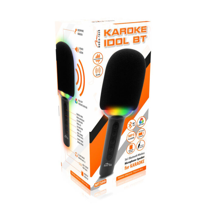 Mikrofon z głośnikiem Bluetooth KARAOKE IDOL BT MT399