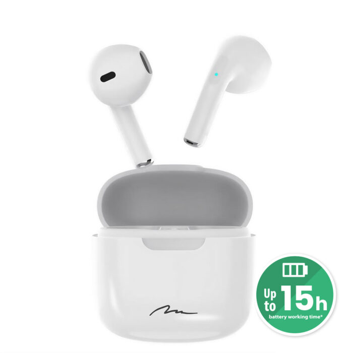 Słuchawki douszne Bluetooth R-PHONES TWS+ MT3589W V2.0 (białe)