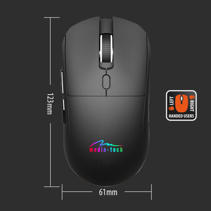 Bezprzewodowa mysz 2w1 (BT/RF) SILENT & RECHARGE MT1124