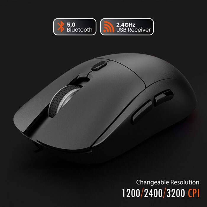 Bezprzewodowa mysz 2w1 (BT/RF) SILENT & RECHARGE MT1124